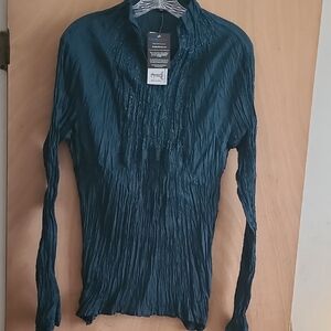 Teal Long Sleeve Blouse